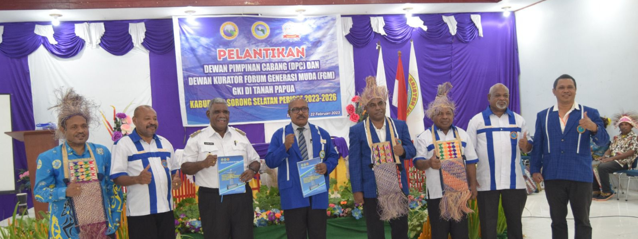 (DPC FGM GKI) Kabupaten Sorong Selatan Periode Tahun 2023-2026, Resmi  Dilantik. 